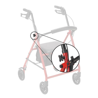 Dynarex 10206 Rollator Adjustment Knob case of 2