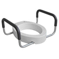 Dynarex Elongated Raised Toilet Seat With Arms per box quantity is 1