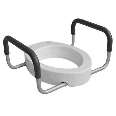 Dynarex Elongated Raised Toilet Seat With Arms per box quantity is 1