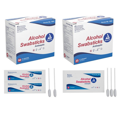 Dynarex Alcohol Swabsticks case of 10 Quantity per box: 25
