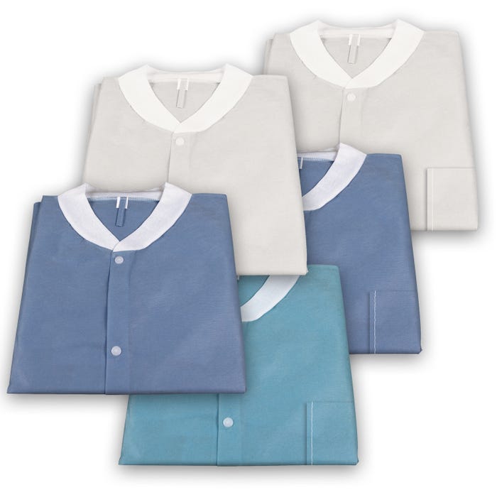 Dynarex Disposable Lab Coats coloiur white case of 3 Quantity per box: 10