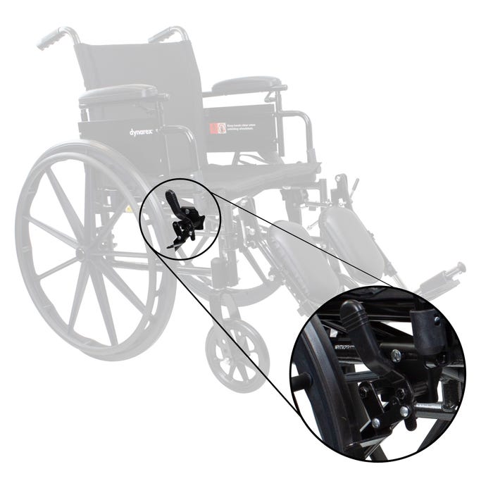 Dynarex DynaRide S2 Wheelchair Push To Lock (Left) case of 1