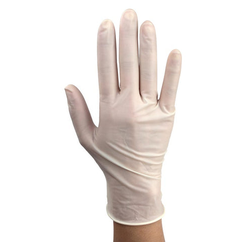 Dynarex AccuTouch Latex Exam Gloves, Powder-Free case of 10 Quantity per box: 100
