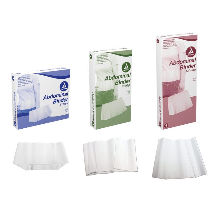 Dynarex Abdominal Binders size medium case of 10