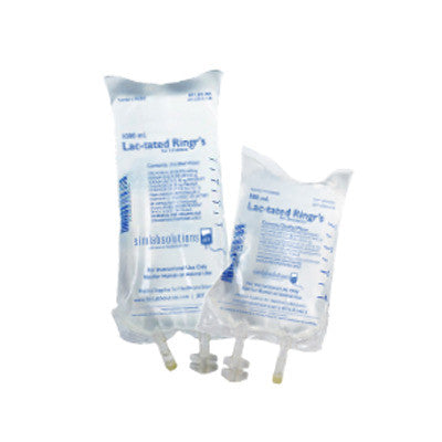SIMRX LAC-TATED RINGR’S SIMULATED IV BAG - EMPTY