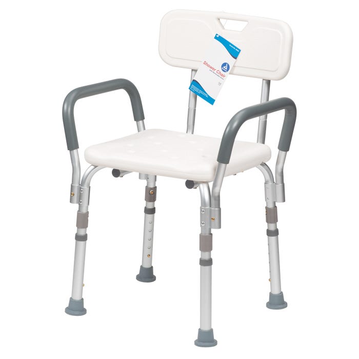 Dynarex Shower Chair With Removable Back And Arms case of 1