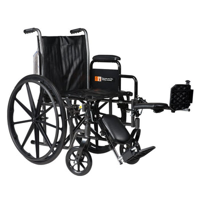 Dynarex DynaRide Series 2 Wheelchairs size '' 16 * 16'' riging style elevating leg rest product type removale arm rest per box quantity  is 1