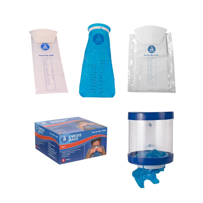 Dynarex Emesis Bags & Dispenser case of 200