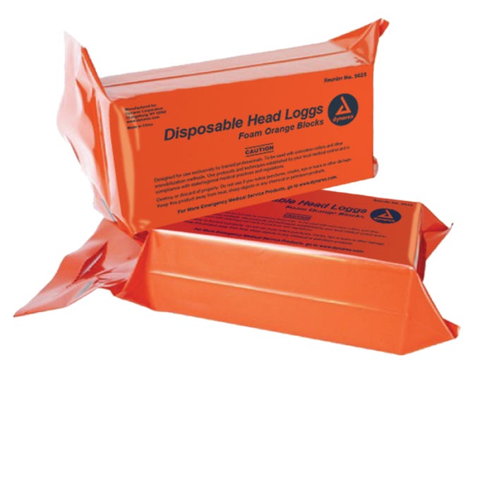 Dynarex Disposable Head Loggs - Orange case of 16