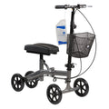 Dynarex Steerable Knee Walker With Basket - Compact per box quantity is 1