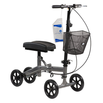 Dynarex Steerable Knee Walker With Basket - Compact per box quantity is 1