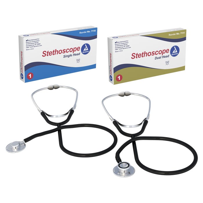 Dynarex Single, Dual & Sprague Stethoscopes case of 50
