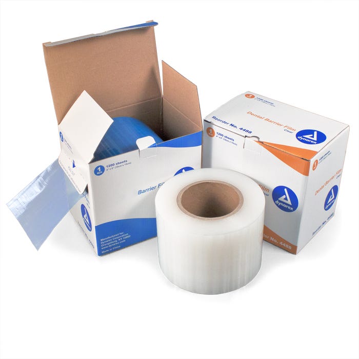 Dynarex Dental Barrier Films case of 8  per box Quantity 1200