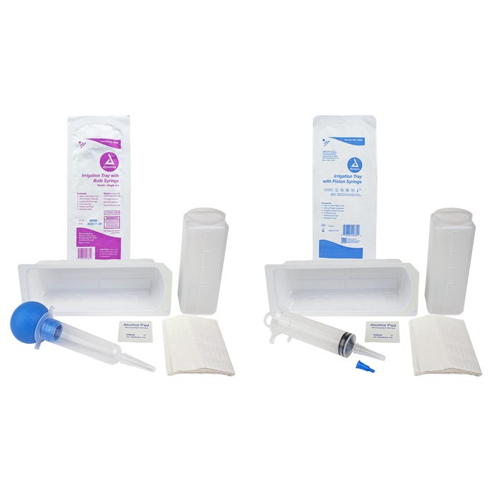 Dynarex Irrigation Trays With Syringes case of 20