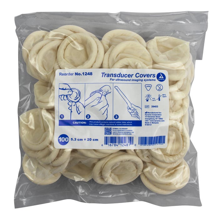 Dynarex Transducer Probe Covers case of 20 Quantity per box: 100