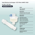 Dynarex Heat Moisture Exchanger Filters HMEF 1000 with flex tube case of 30