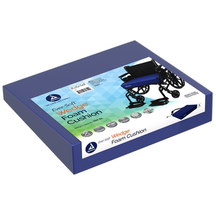 Dynarex Ever-Soft Wedge Foam Cushions Size 18" x 16" x 4" x 2'' per box quantity is 1