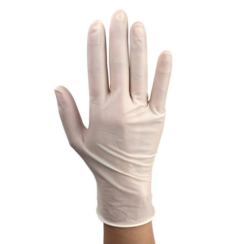 Dynarex Powder-Free Plus Latex Exam Gloves case of 10 Quantity per box: 100