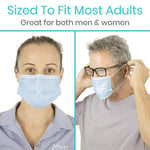 Vive Standard Face Masks Size to fit the most - 50 Pack