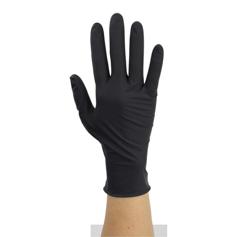 Black Arrow Latex Exam Gloves, Powder-Free case of 10 Quantity per box: 100