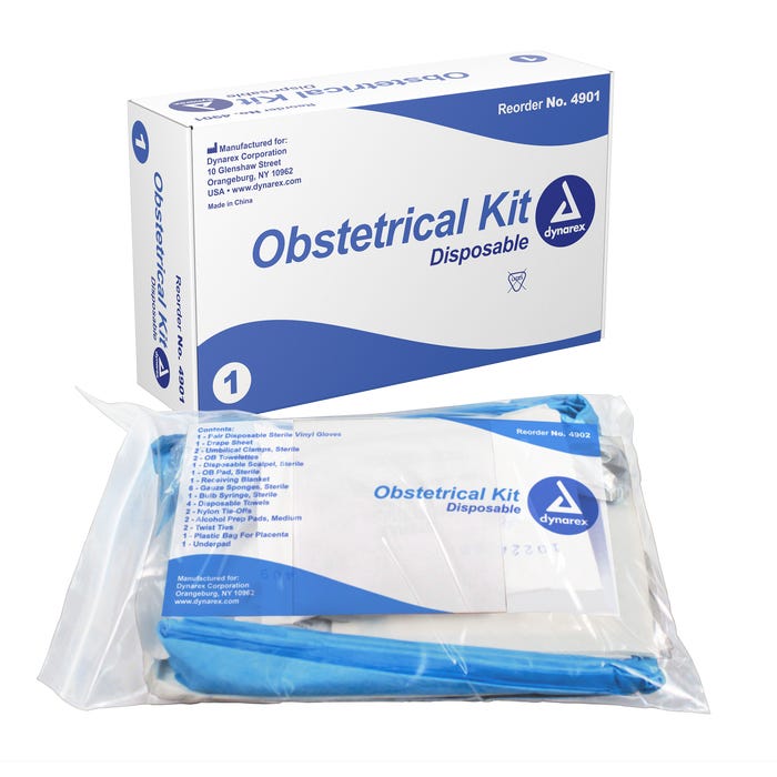 Dynarex Obstetrical Kits case of 10 Quantity per box: 1 kit