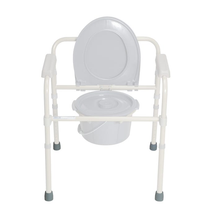 Dynarex Folding Commode Rubber Tip case of 4