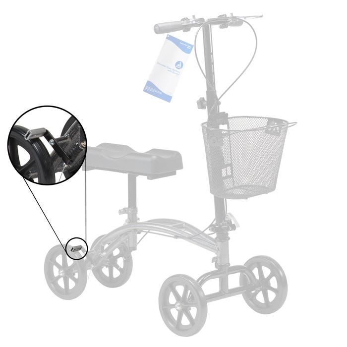 Dynarex Knee Walker Brake Pad System case of 2