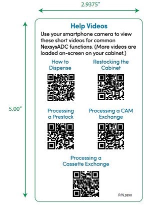 capsa Laminated Label: NexsysADC Help Videos
