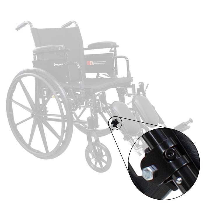 Dynarex DynaRide Wheelchair Foot Rest Adjustment Lever case of 1