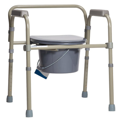 Dynarex Folding Bedside Commode case of 1