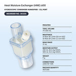 Dynarex Heat Moisture Exchanger pediatric hygroscopic condenser humidiefier case of 50