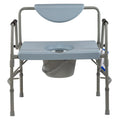 Dynarex Bariatric Drop Arm Bedside Commode per box quantity is 1