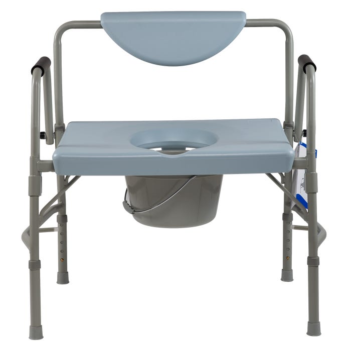 Dynarex Bariatric Drop Arm Bedside Commode per box quantity is 1