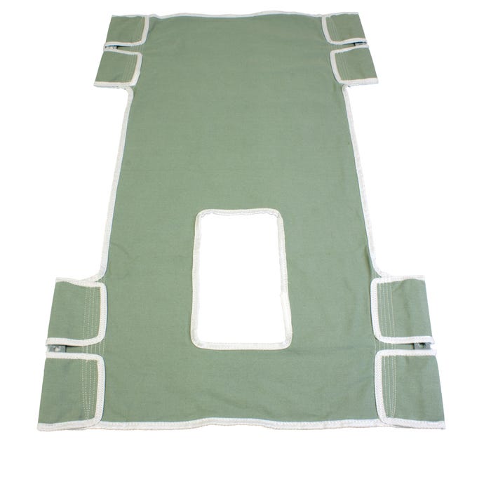 Dynarex Standard Seat/Back Sling W/ Commode Opening - Canvas per box quantity is 1