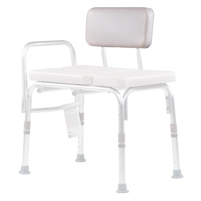 Dynarex Padded Tub Transfer Bench Seat/Back Rest Pad