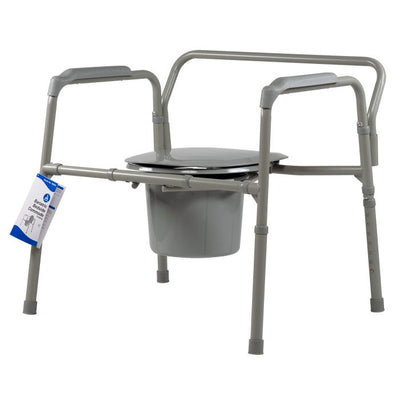 Dynarex Bariatric Folding Bedside Commode case of 1